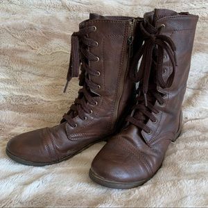 Mossimo Brown Lace-up Boots
